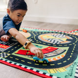 Round the Speedway Race Track Rug & Car Set C4