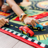 Round the Speedway Race Track Rug & Car Set C4