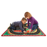 Round the Speedway Race Track Rug & Car Set C4