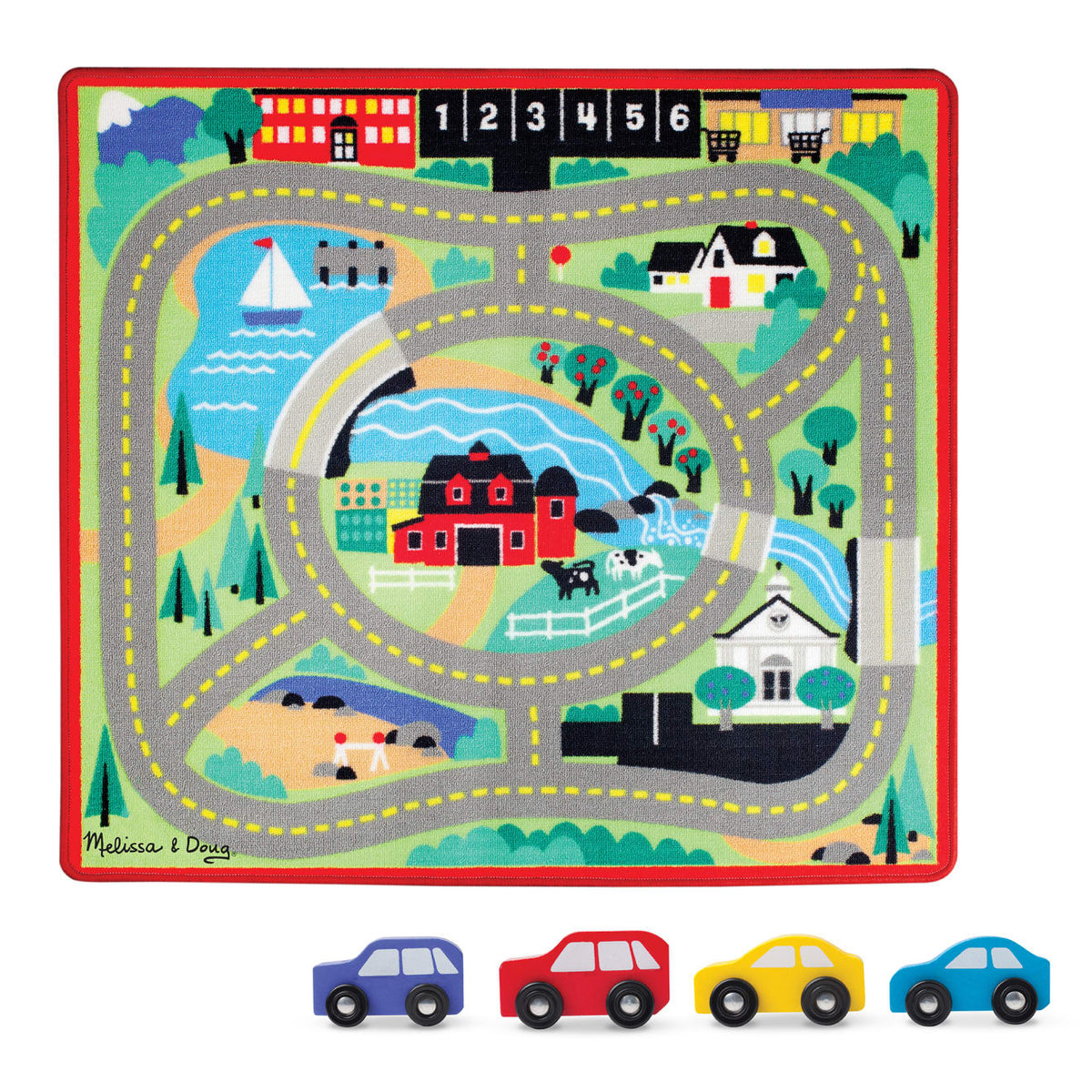 Round the Town Road Rug & Car Set U4