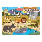 Safari Peg Puzzle - 7 Pieces C9