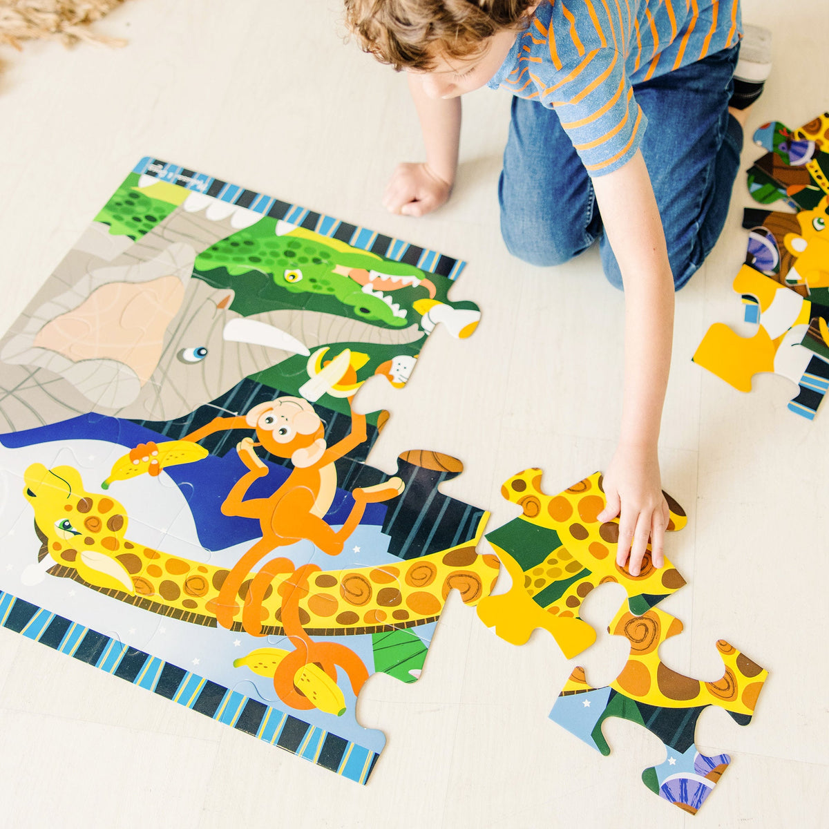 Safari Social Floor Puzzle - 24 Pieces H6