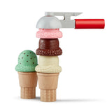 Scoop & Stack Ice Cream Cone Magnetic Play Set X6