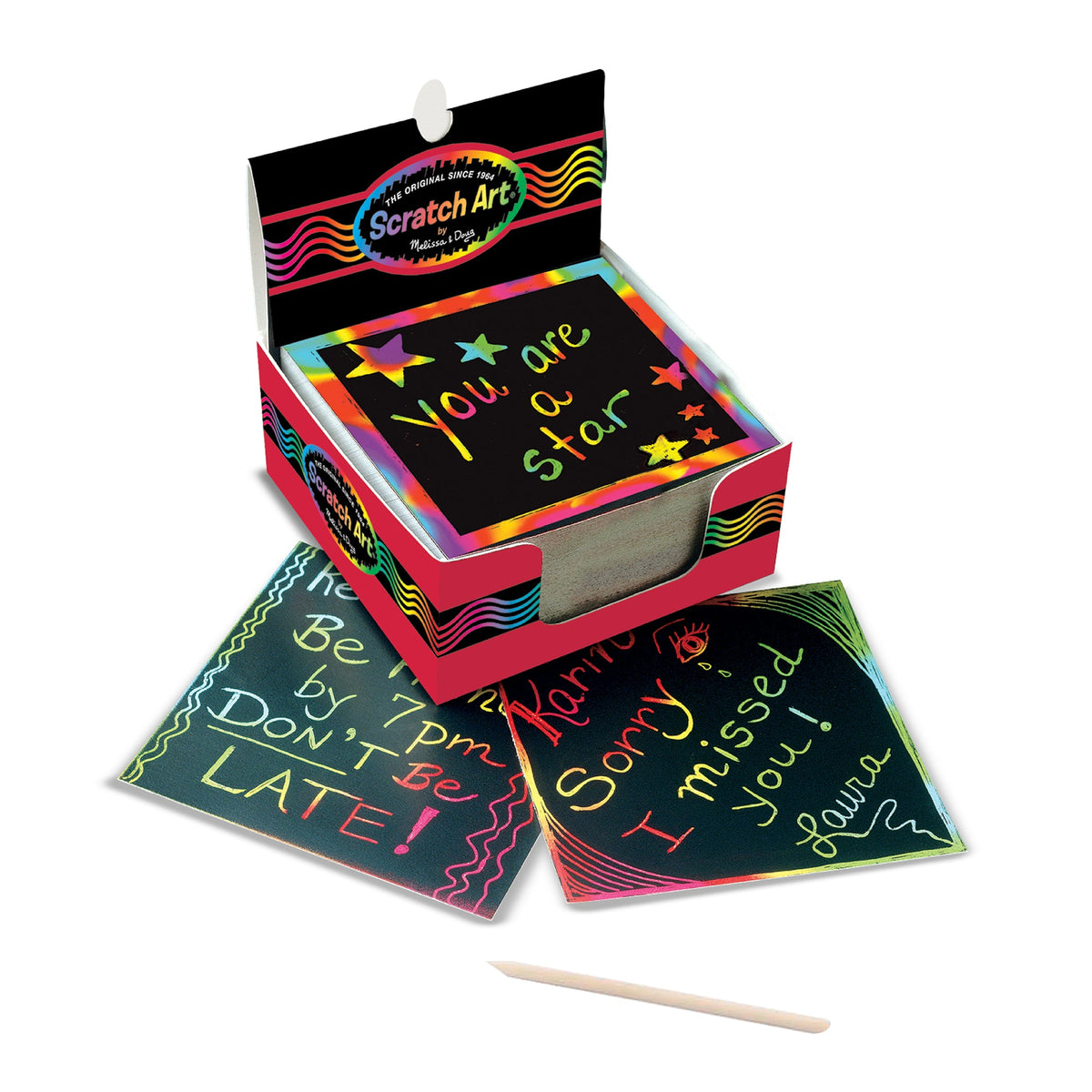 Scratch Art Rainbow Mini Notes _Box of 125 M1