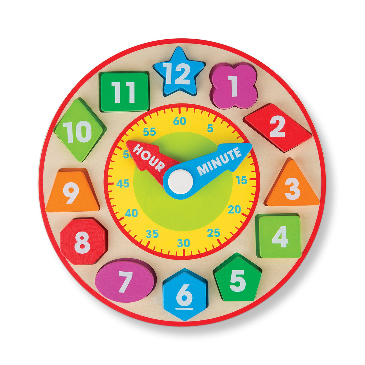 Shape Sorting Clock D6