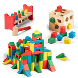 Stack, Sort & Pound Wooden Toy Collection U0