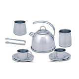 Stainless Steel Tea Set with Storage Stand Y0