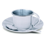 Stainless Steel Tea Set with Storage Stand Y0