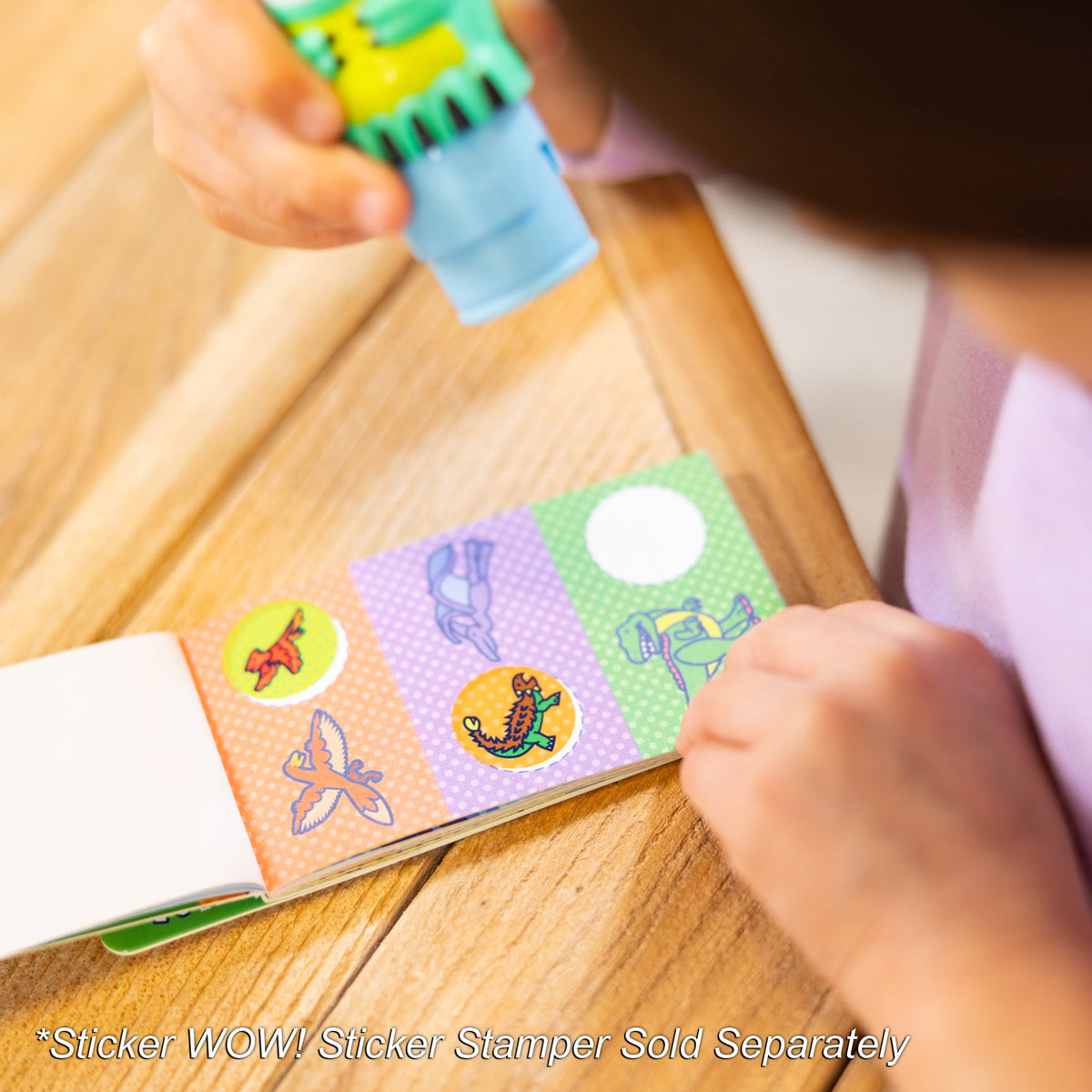 Sticker WOW!® Mini Activity Pad & Refill Stickers - Dinosaur (200+ Stickers, Stamper Not Included) C1