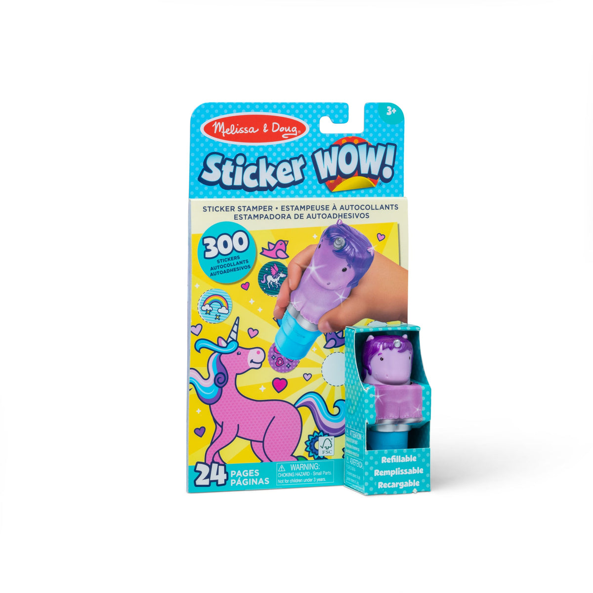 Sticker WOW!™ Activity Pad & Sticker Stamper - Purple Unicorn W3