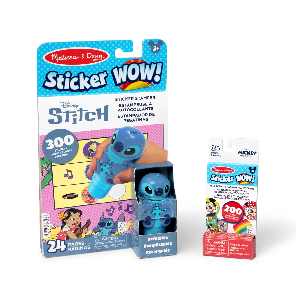 Sticker WOW!™ Disney Stitch Bundle: Activity Pad & Sticker Stamper + Mini Activity Pad and 200 Refill Stickers T2