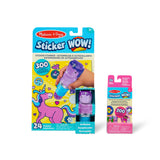 Sticker WOW!™ Purple Unicorn Bundle: Activity Pad & Sticker Stamper + Mini Activity Pad and 200 Refill Stickers I4