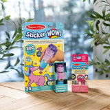 Sticker WOW!™ Purple Unicorn Bundle: Activity Pad & Sticker Stamper + Mini Activity Pad and 200 Refill Stickers I4
