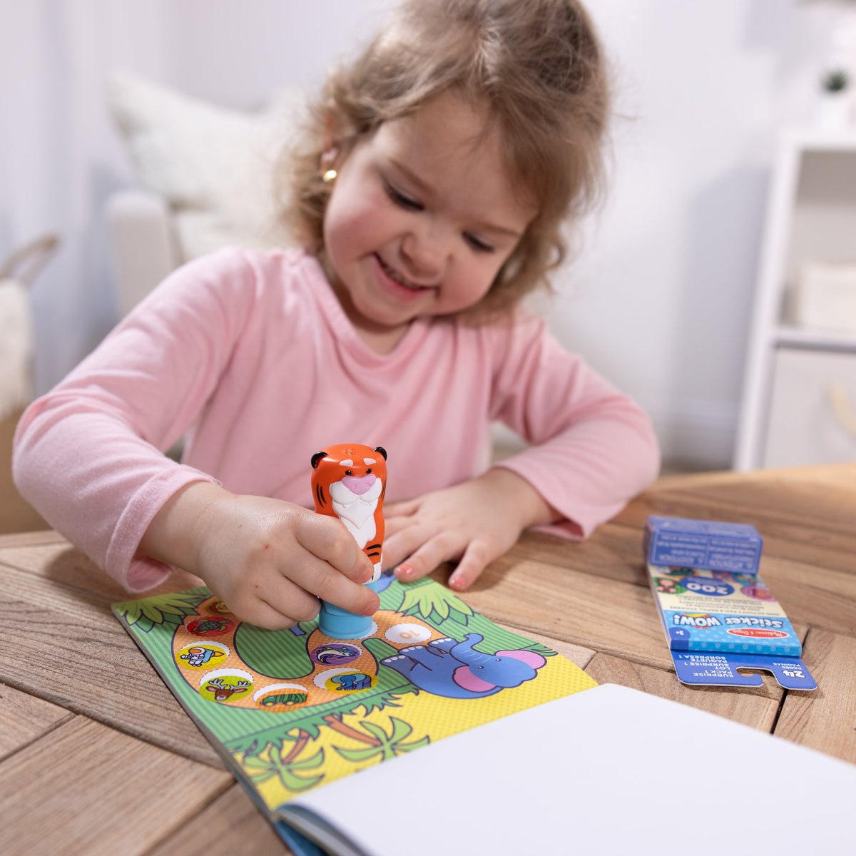 Sticker WOW!™ Tiger Bundle: Activity Pad & Sticker Stamper + Mini Activity Pad and 200 Refill Stickers G5