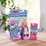 Sticker WOW!™ Unicorn Bundle: Activity Pad & Sticker Stamper + Mini Activity Pad and 200 Refill Stickers O2