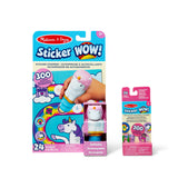Sticker WOW!™ Unicorn Bundle: Activity Pad & Sticker Stamper + Mini Activity Pad and 200 Refill Stickers V0