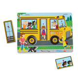 The Wheels on the Bus Song Puzzle - 6 Pieces H8