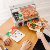 Top & Bake Pizza Counter - Wooden Play Food T7
