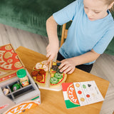 Top & Bake Pizza Counter - Wooden Play Food T7