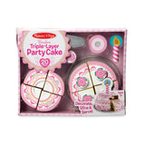 Triple-Layer Party Cake - Wooden Play Food L8