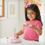 Triple-Layer Party Cake - Wooden Play Food L8