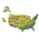 U.S.A. Map Wooden Puzzle H9