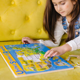 U.S.A. Map Wooden Puzzle H9