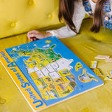 U.S.A. Map Wooden Puzzle H9