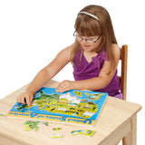 U.S.A. Map Wooden Puzzle H9