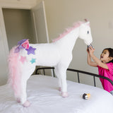 Unicorn Lifelike Plush Stuffed Animal I6