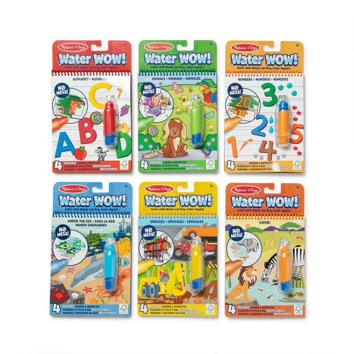 Water WOW! 6-Pack – Animals, Vehicles, Alphabet, Numbers, Safari, Under the Sea M4