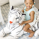 White Tiger Giant Stuffed Animal O2
