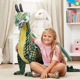 Winged Dragon Lifelike Plush Stuffed Animal X2