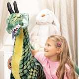 Winged Dragon Lifelike Plush Stuffed Animal X2
