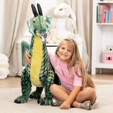 Winged Dragon Lifelike Plush Stuffed Animal X2