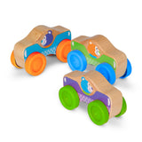 Wooden Animal Stacking Cars A1