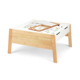 Wooden Art & Activity Table with Bins O9