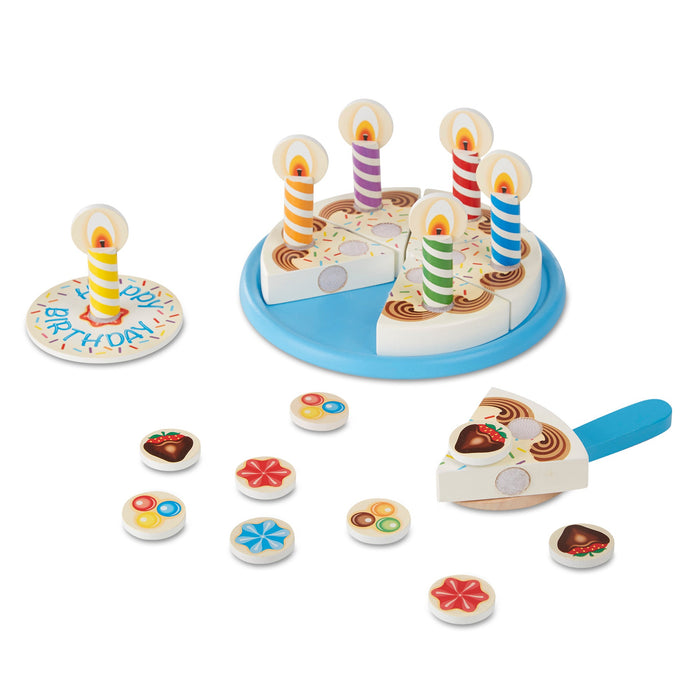 Wooden Birthday Cake Play Set H0