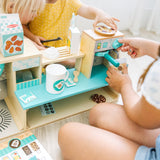 Wooden Cafe Barista Coffee Shop J7