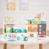 Wooden Cafe Barista Coffee Shop J7