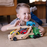 Wooden Car Carrier W2