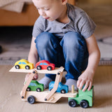 Wooden Car Carrier W2