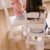 Wooden Chair Pair  - White O8