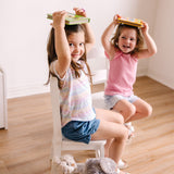 Wooden Chair Pair  - White O8