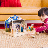 Wooden Christmas Nativity Set T9