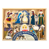 Wooden Christmas Nativity Set T9