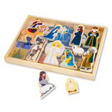 Wooden Christmas Nativity Set T9