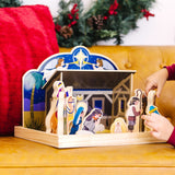 Wooden Christmas Nativity Set T9