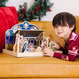 Wooden Christmas Nativity Set T9