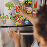 Wooden Farm Magnets X6